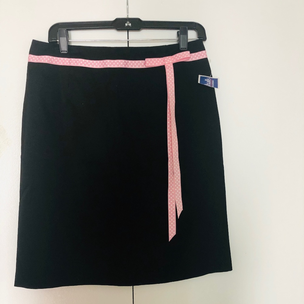 Briggs  New York Pencil Skirt size 10 tie bow side decor New with Tags